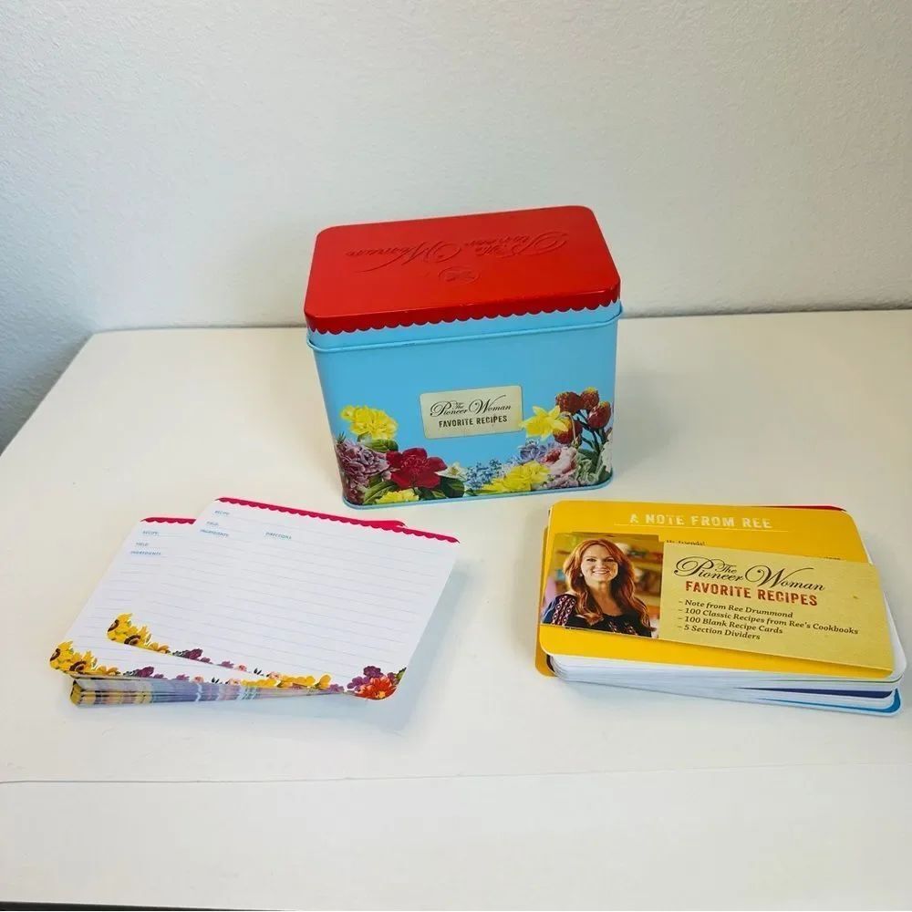 The‎ Pioneer Woman Favorite Recipes Tin Box With Recipe Cards